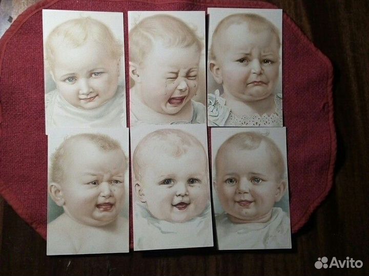 Карточка Россия до 1917 г «Малыши» 6 штук (набор)