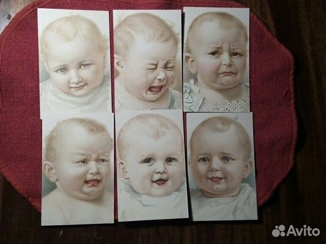 Карточка Россия до 1917 г «Малыши» 6 штук (набор)