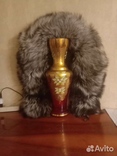 Шапка чернобурка, воротник, манжеты