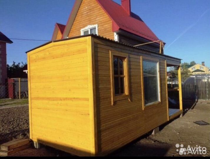 Бытовка деревянная Дачная, Баня.Хозблок