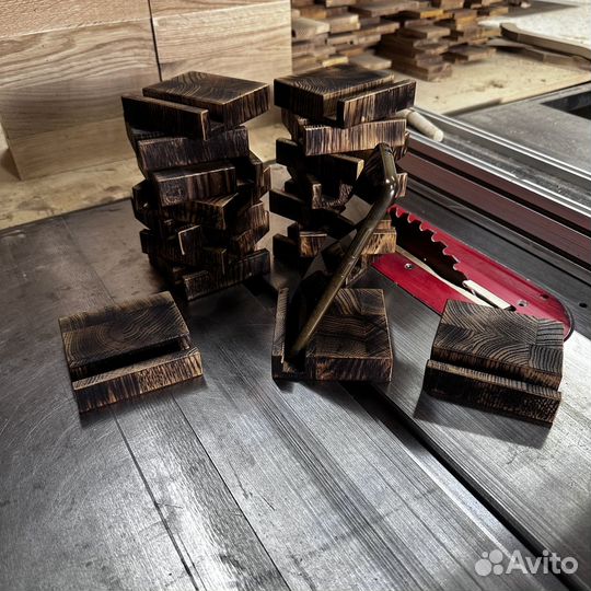 Подставка для телефона деревянная торцевая