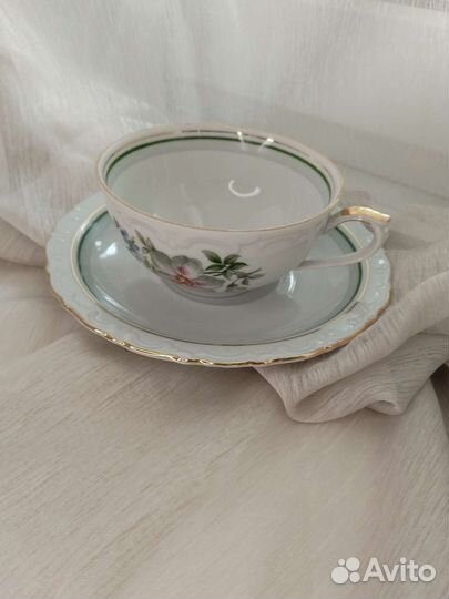 Чайная пара Кахла старая ГДР