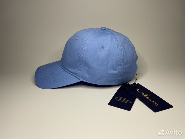 Кепка polo ralph lauren голубая мужская женская