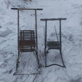 Санки «Финские» в виде стула, цвета МИКС