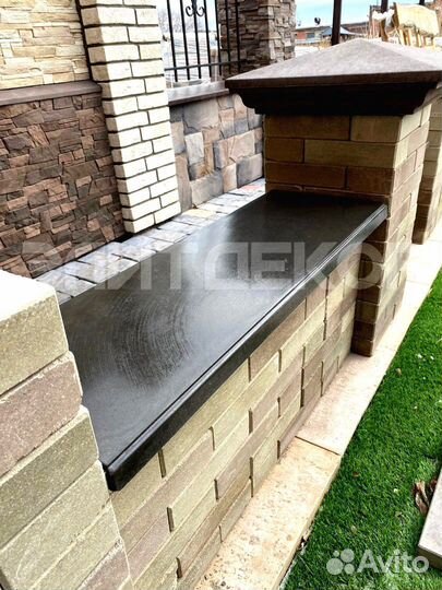 Парапет на забор из бетона