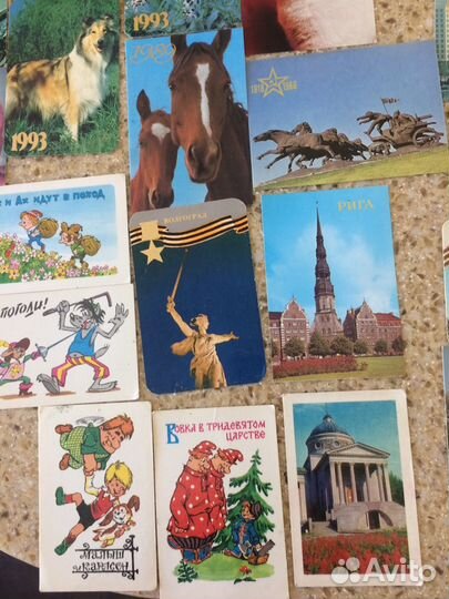 Календарики разных лет цена за все