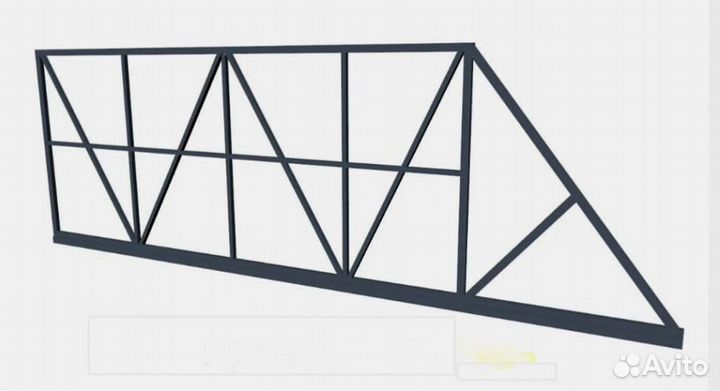 Каркас для откатных ворот