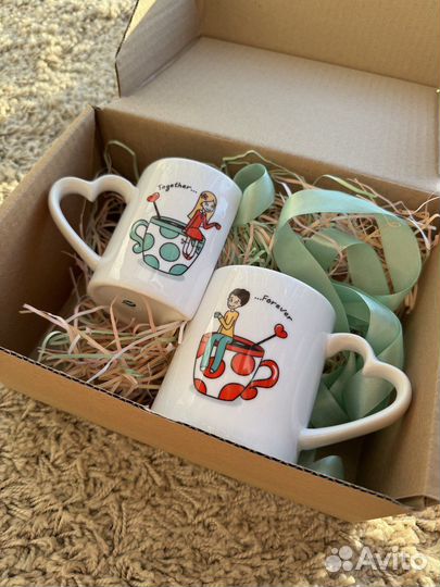 Кружка парная подарочная