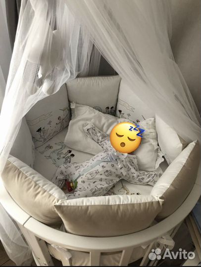 Бортики-подушки в детскую кроватку,комплект