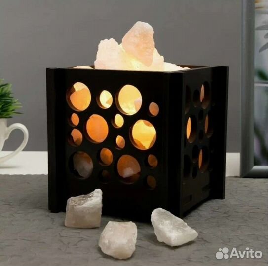 Солевая лампа корзинка 