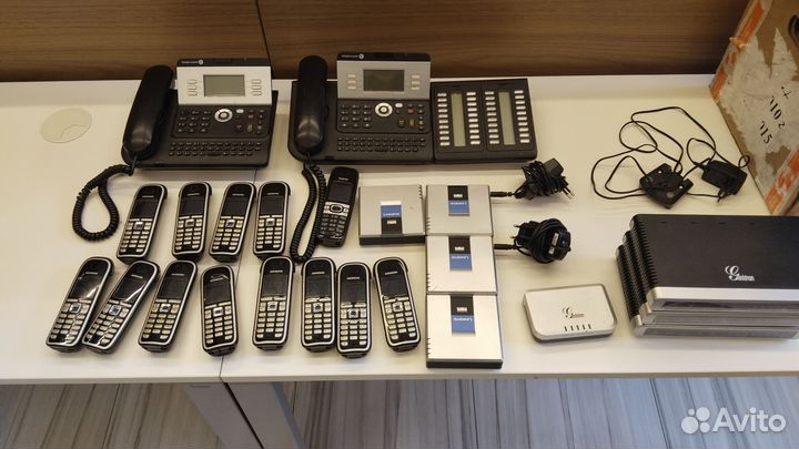 Voip шлюзы и системные телефоны 1 лот