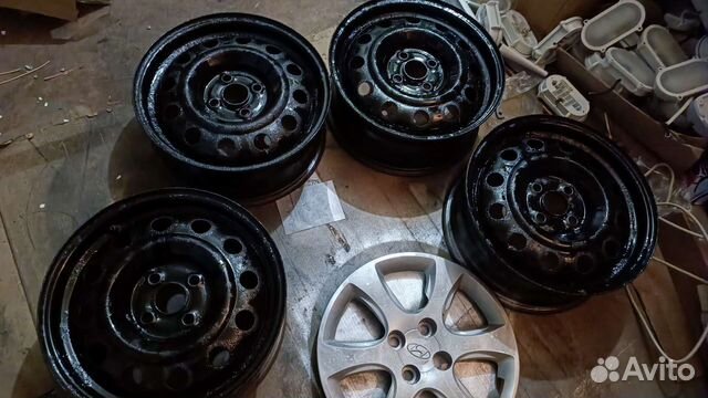 Диски r15 солярис Рио железные+колпаки оригинал купить в Санкт ...