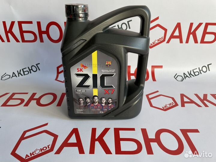 Масло моторное 5w40 Zic X7 / 4л