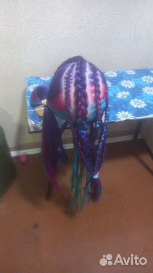 Афрокосички с канекалонами