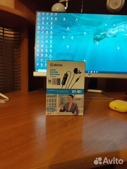 Петличный микрофон boya by-m1