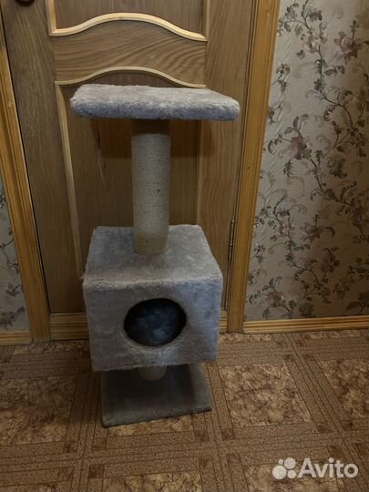 Кошачий домик с когтеточкой