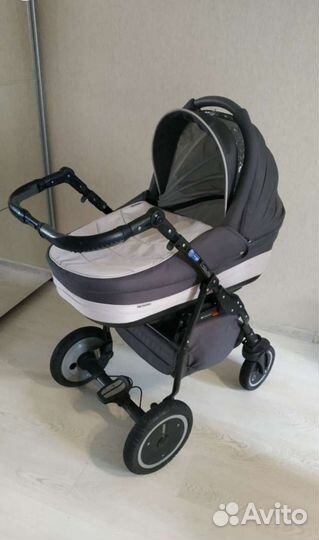 Коляска 2 в 1 adamex серая