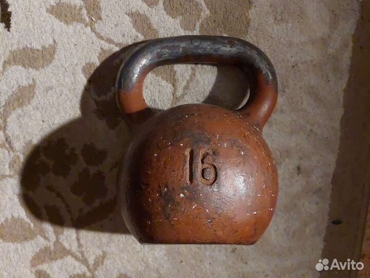 Гиря 16 кг Олдскульная