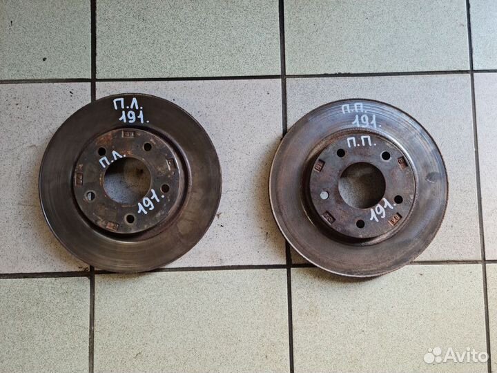 Тормозной диск передний задний Mitsubishi Lancer X