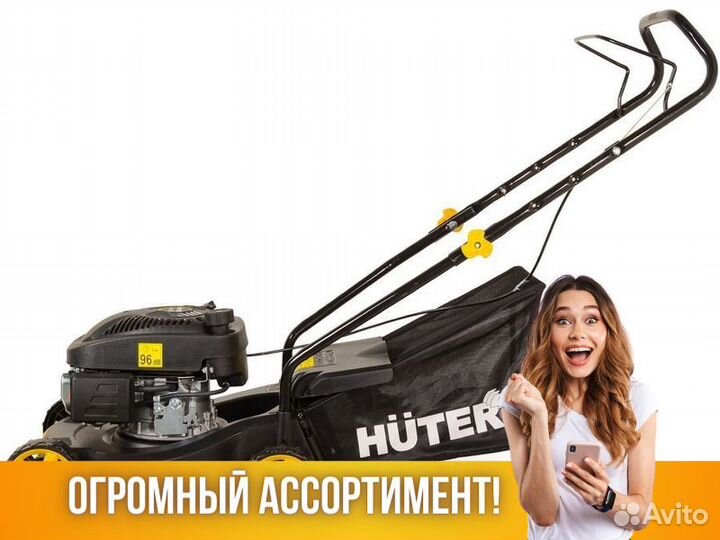 Газонокосилка бензиновая Huter GLM-3.5 LT