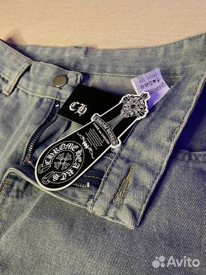 Джинсы Chrome Hearts светлые