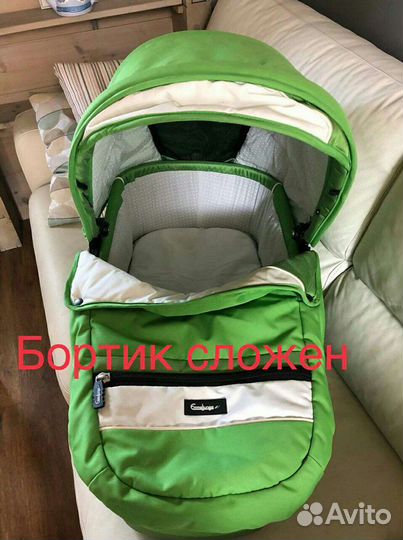 Коляска emmaljunga 2 в 1 в цвете лайм