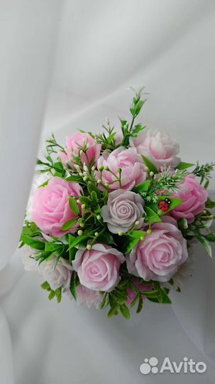 Букет цветов из мыла