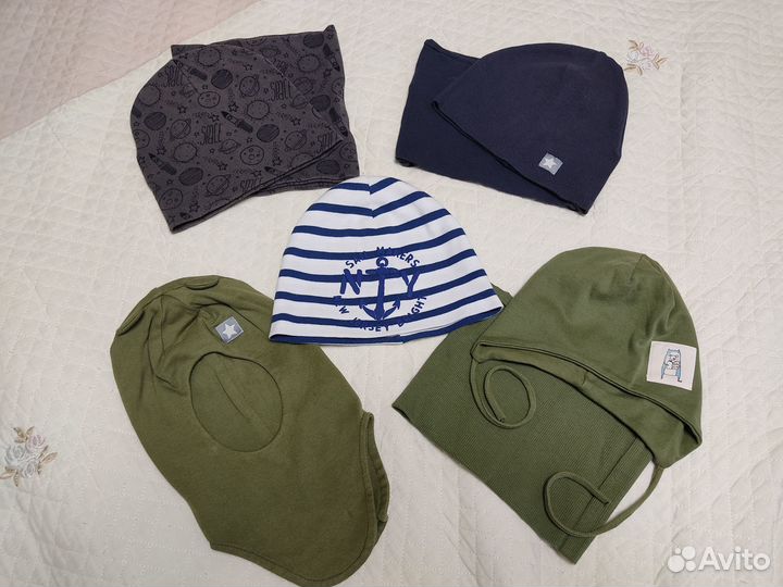 Шапки и снуды пакетом для мальчика на 2-4 года