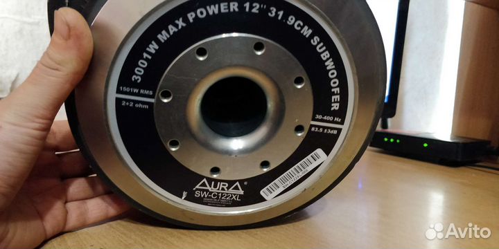 Продам сабвуферный динамик aura SW-C122XL