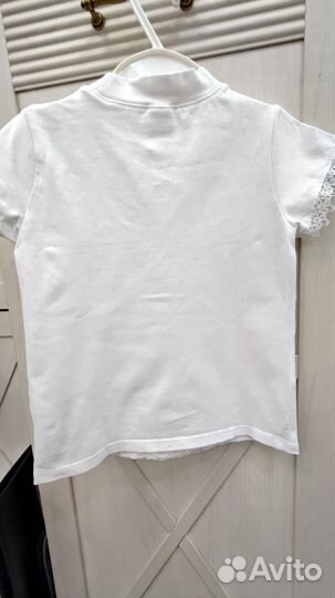 Блузка белая школьная 122 128