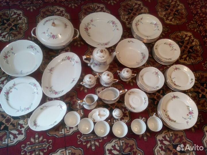 Сервиз 57 предметов. Польша.Времён СССР