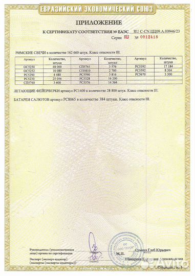 Рс7079 Батарея салютов Новогодняя белочка 1,1 x 19