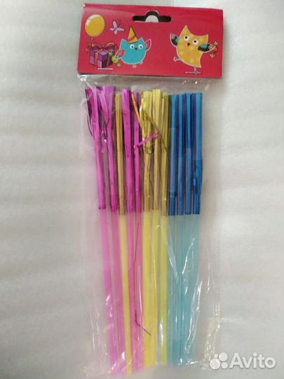 Трубочки для сока/коктейля Фейерверк