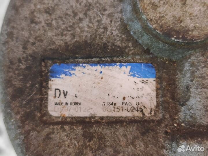 Компрессор кондиционера на Kia Rio 2, 2010 г