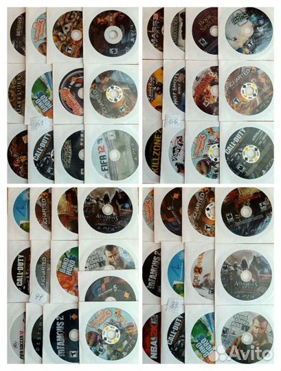 110 наборов из 12 Игр для Sony PS3. Обмен