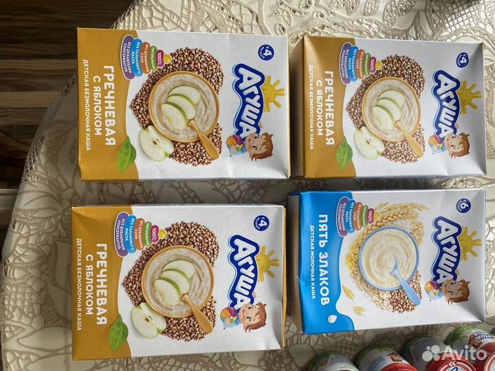 Детское пюре и каши агуша бесплатно