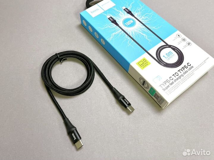 Кабель Type C - Type C (100W)