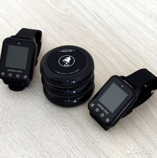 Система вызова официанта/персонала кнопка и часы