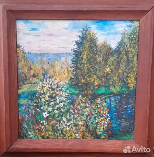 Картина К.Моне Уголок сада в Монжероне 1876г