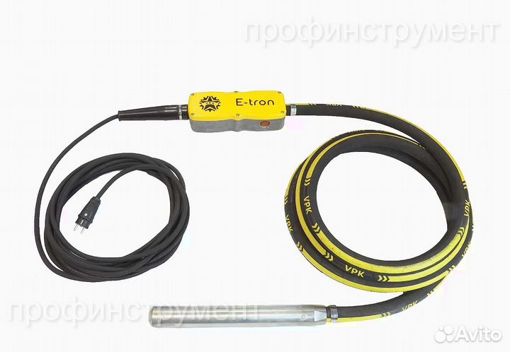 Вибратор высокочастотный для бетона впк E-tron 50
