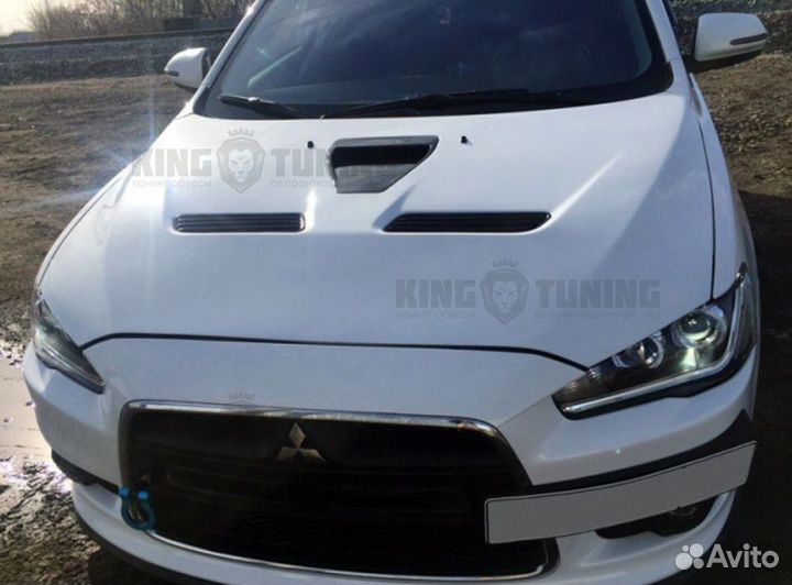 Капот Evolution для Лансер 10 (стеклопластик)