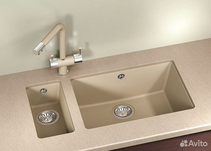 Кухонная мойка Florentina Вега-160 22.300.00160.104 Бежевая