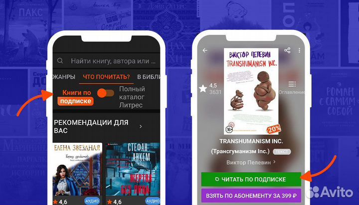 Литрес: 2 месяца подписки