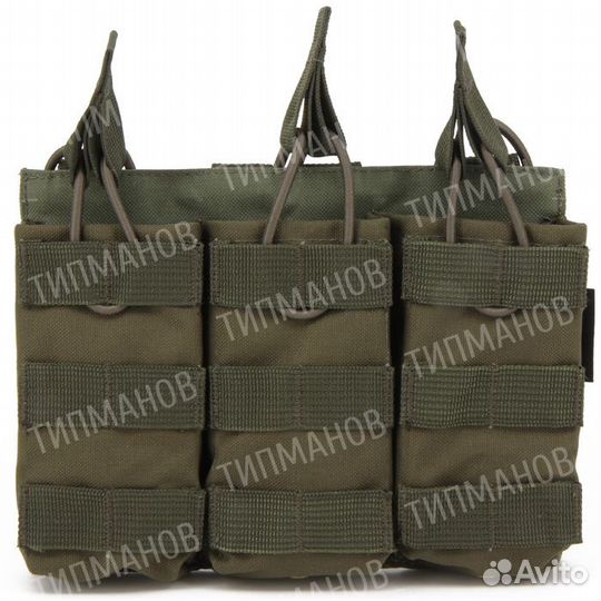 Подсумок на 3 автоматных магазина Viking олива