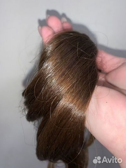 Волосы натуральные срез