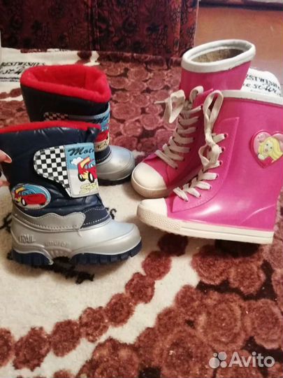 Детские резиновые сапожки