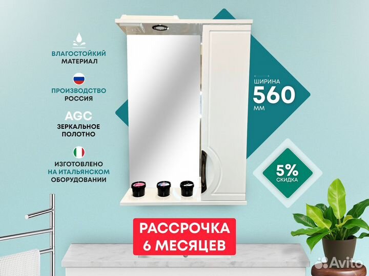 Шкаф-зеркало в ванну