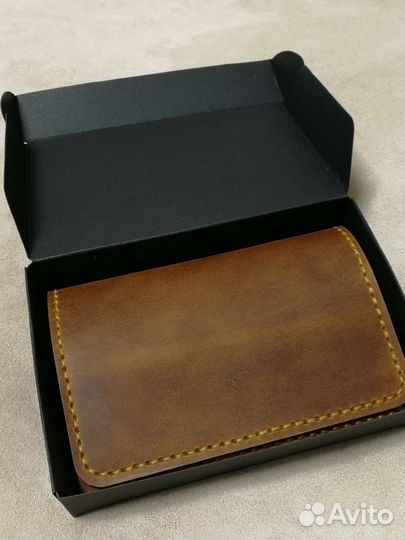 Картхолдер зажим обложка на паспорт кошелёк кожа