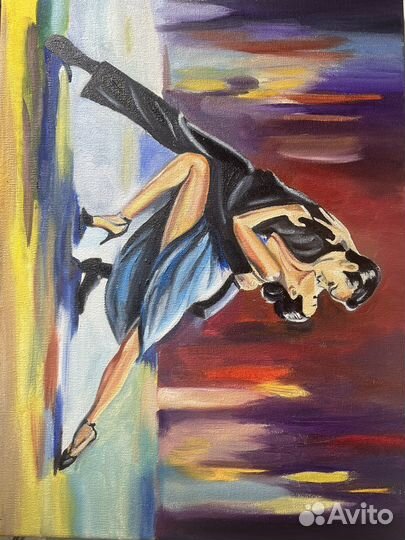 Картина маслом танго с Антонио