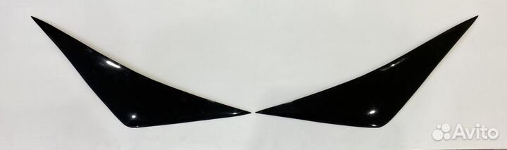 Реснички на фары для Toyota Ractis 2010-2014